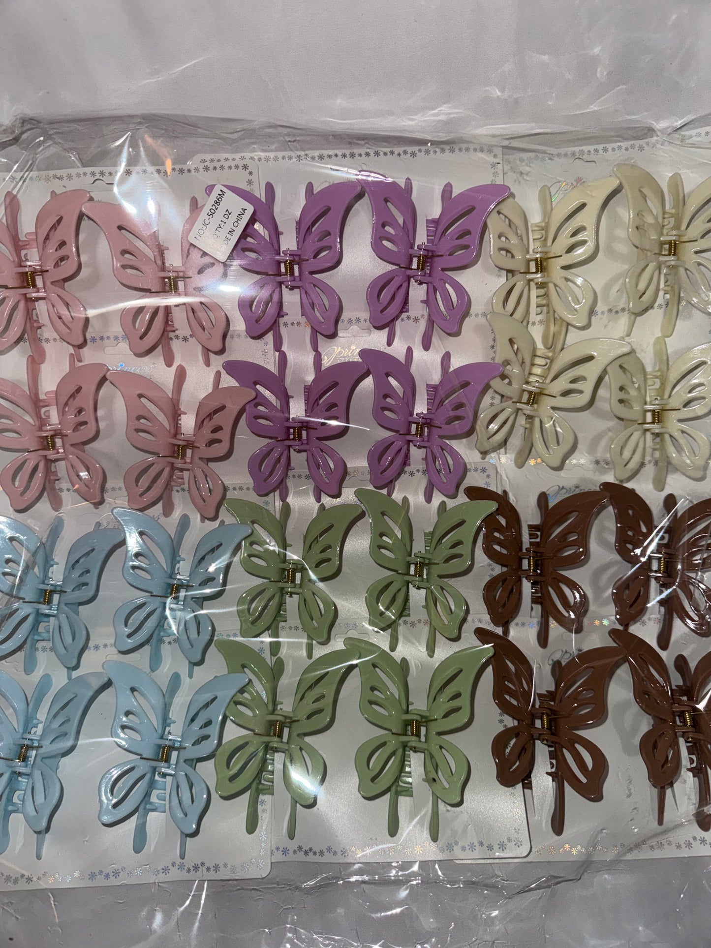 PASTEL BUTTERFLY CLIPS