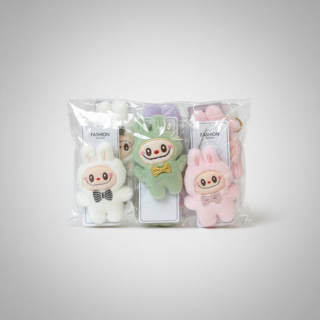 Bow Tie Labubu Keychains