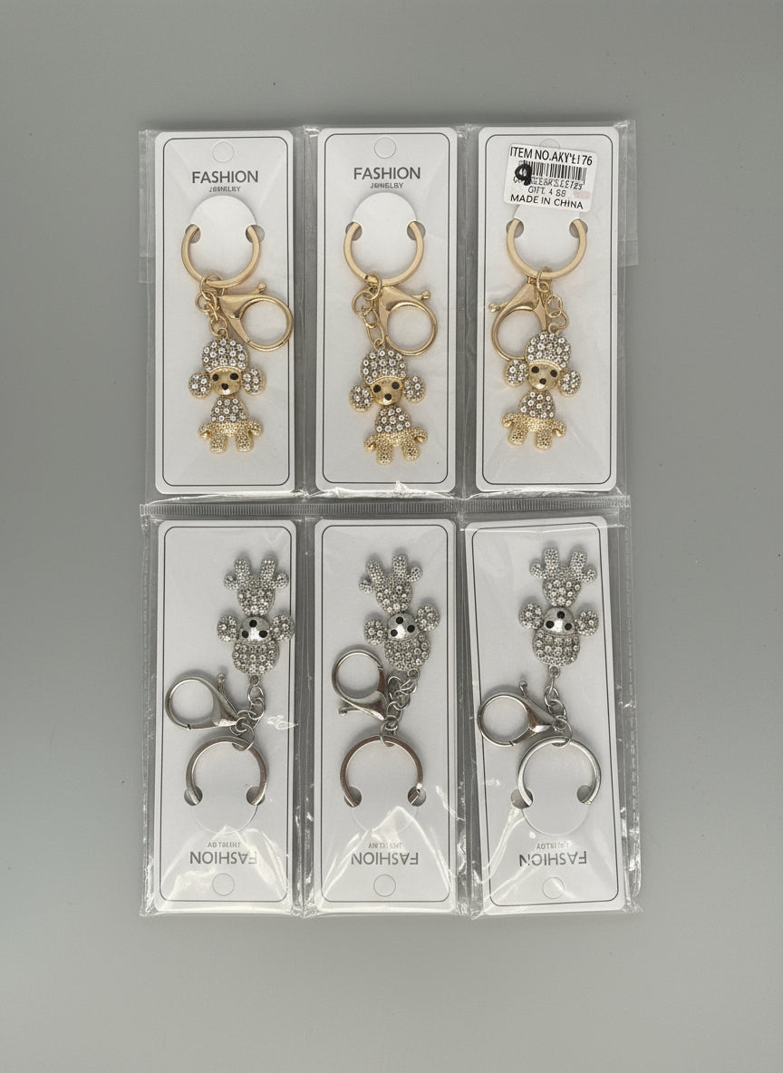 Poodle Keychains
