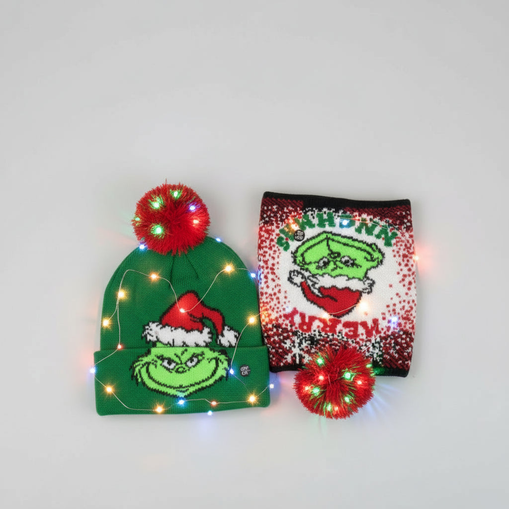 Grinch Beanies(Light Up)