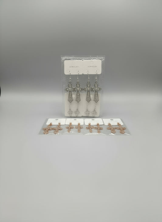 Cross Bling Earrings