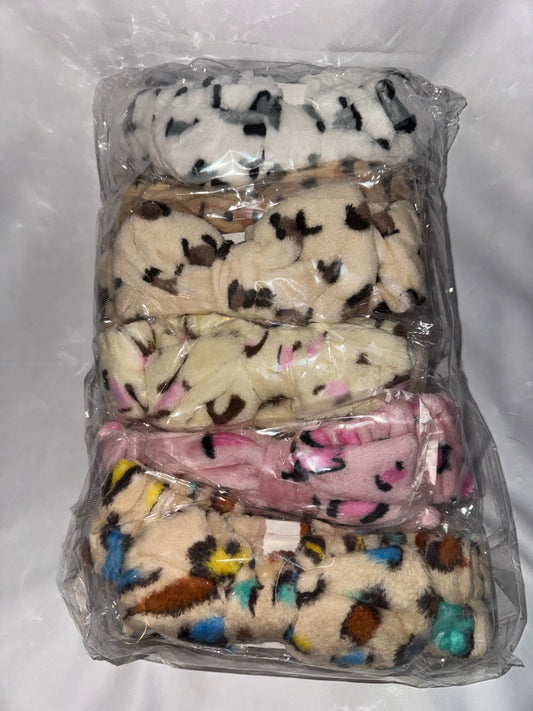 Leopard spa headbands sold wholesale by the dozen – Jen's Best of LA