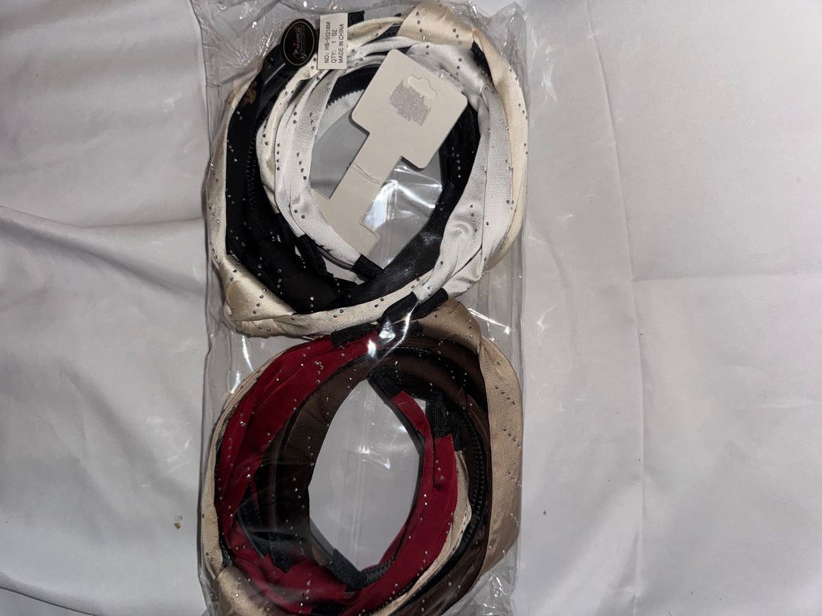 Satin glitter headbands sold wholesale by the dozen – Jen's Best of LA