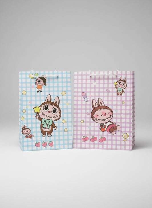Plaid Labubu Bags