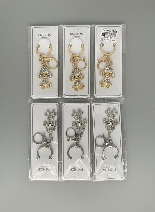 Poodle Keychains