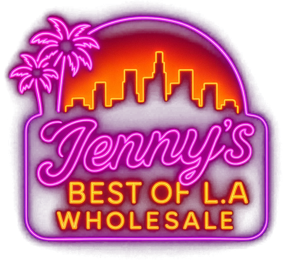 Jenny's Best of L.A. Wholesale neon logo