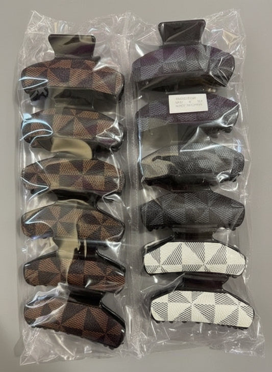 Inspired Plaid Clips